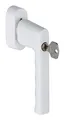 Hoppe Hamburg Aluminium-Dreh-/Kipp-Fenstergriff 0700S/UD9020 mit SecuForte und VarioFit, abschließbar - verkehrsweiß - 11712326