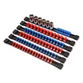 6PC ABS Socket Organizer, 1/4Inch, 3/8Inch, 1/2Inch, Premium Quality Socket H...