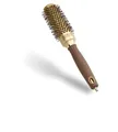 Olivia Garden Expert Blowout Shine – Gold & Braun - 35 - Runde, antistatische Keramikbürste für glänzende und frizzfreie Blowouts