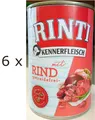 (EUR 9,15 / kg) Rinti Kennerfleisch Rind - getreidefreies Nassfutter: 6 x 400 g