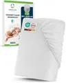Sensalou Spannbettlaken Wasserdicht 90x200 cm – Matratzenschutz Laken für Einzelbett & Pflegebett – Atmungsaktive Betttuch Inkontinenz Nässeschutzauflage – Geräuschlos, Kochfest & Waschbar bei 95 °C