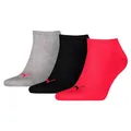 PUMA 9 Paar Sneaker Invisible Socken Gr. 35-49 Unisex für Damen Herren Füßlinge, Farbe:232 - black/red, Socken & Strümpfe:35-38