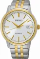 Seiko Herrenuhr analog Automatikwerk mit Edelstahl mit Goldauflagearmband SRPH92