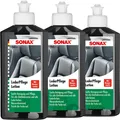 3x 250ml SONAX LEDERPFLEGELOTION GLATTLEDER KUNSTLEDER REINIGER PFLEGE FARBLOS