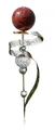 Jürgen Bocker - Gartenambiente Gartenstecker Saturn Edelstahl rot 160 cm Beetstecker Gartenstecker