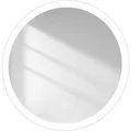 Emke Rund Badezimmerspiegel 50cm Badspiegel mit Beschlagfrei WarmweißesKaltweißesNeutrales Licht Touch-Schalter