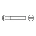 DIN 964/ISO 2010 LinsenSenkkopfschraube M6x16 Messing vernickelt Schlitz, 200 Stück
