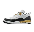 NIKE Jordan Herren Spizike Low Sneaker, Weiß, Schwarz, Metallic, Gold, 108, 8.5