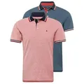 Jack & Jones Poloshirt JJEPaulos (2-tlg) blau|bunt|rot|schwarz S (48)