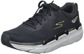Skechers Herren MAX Cushioning Premier Perspective Road Running Shoe, Black and Lime Textile, 44 EU