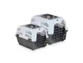 Nobby  Transportbox "Skudo 1 Open"grau 48 x 31,5 x 31 Hund Dog Katze Cat