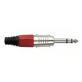 DAP-Audio DAP 6.3mm Jackplug stereo, Nickel housing, rot