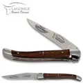 Laguiole Honoré Durand Taschenmesser - 11cm Griff Violettholz - Stahl satiniert