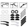 IME Brillen-Nasenpads aus Silikon, rutschfest, für Brillen, Nasenpolster, Ohrgreifer, Brillenbügelspitzen, Hülsenhalter, Verlängerung für Brillen, Sonnenbrillen von Erwachsenen und Kindern, 14 Paar