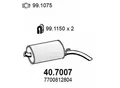 ASSO Endschalldämpfer 407007 für RENAULT