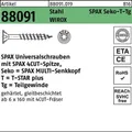 Schraube R 88091 SEKO/T-STAR TG 3,5x 45/30-T20 Stahl WIROX 1000 Stück SPAX