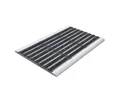 Floordirekt Fußmatte Alu-Türmatte Elegant Mat Aluprofile+Textil-Rips, 2 Größen, Höhe: 12 mm
