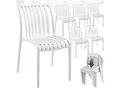 tectake® Gartenstühle, wetterfest und UV-beständig, rutschfeste Gummischoner, 47 x 58 x 80,5 cm, Belastbarkeit 110 kg