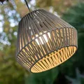 New Garden CONTA LED Akku-Hängeleuchte mit Fernbedienung, USB IP54 - aus recyceltem PVC