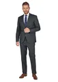 Steffen Klein Herren Anzug - Regular Fit - Größe 102 - Zweiteiler Business Anzug - Elastischer Komfort - Klassischer Schnitt - Anthrazit