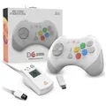 Retro Fighters D6 Kabelloser Controller Weiß - Dreamcast, PC & Nintendo Switch