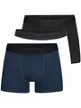 Indicode Herren Berlin 3er Pack Boxershorts | Unterwäsche Boxer Shorts Unterhosen White/Black/Navy, M
