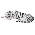 TE-Trend Kuscheltier Weißer Tiger XXL Plüschtier Stofftier liegend 70cm