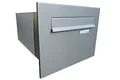 XXL Edelstahl Mauerdurchwurf Briefkasten - Tiefe 39-62 cm - B-242