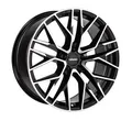 4x Carmani 20 Ludwig 9,0x20 ET45 black polish Alufelge