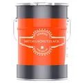 BEKATEQ Metallschutzlack 4in1 Metallfarbe 2,5L Feuerrot I Grundierung + Rostschutzfarbe + Zwischenanstrich + Deckanstrich I Metalllack für Dach, Fenster, Türen, Zaun LS-570
