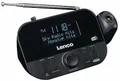 Lenco CR-615 DAB+ Projektionswecker - Digitales Uhrenradio mit DAB+ und PLL FM - 30 Senderspeicher - zwei Weckzeiten - 180-Grad-Projektor - 3,5mm Anschluss - schwarz