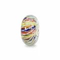 TROLLBEADS Glasbead Farben der Hoffnung LIMITIERT 925 Sterlingsilber TGLBE-20121