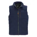 Dry Fashion Herren Steppweste Nordstrand mit Stehkragen - Gesteppte Weste in sportiver Passform in Navy Größe XXL