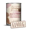 MjAMjAM - Premium Nassfutter für Katzen - purer Fleischgenuss - delikates Känguru, 6er Pack (6 x 400 g), getreidefrei mit extra viel Fleisch
