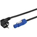 Monacor AAC-115P Strom Anschlusskabel [1x Schutzkontakt-Stecker - 1x PowerCon...