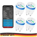 4X Nous A8T 10A WiFi Matter Smart Socket Stromzähler Tasmota - opt. calibrated