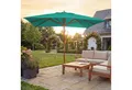 MCW Sonnenschirm MCW-C57, Wasser-, und schmutzabweisender Stoff, Winddach, Holz-Gestell