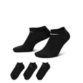 Nike Unisex Everyday Lightweight Socken (3 Paar), Black/White, S EU