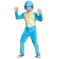 Pokémon Squirtle-Overall für Kinder, offizielles Kostüm von Disguise, weicher Minky-Stoff, inklusive detaillierter Squirtle-Maske mit verstellbaren Trägern, für Kinder im Alter von 10–12 Jahren