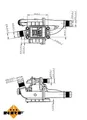 NRF 725163 Thermostat, Kühlmittel für Citroën, Fiat, Ford, Mazda, Mini, Peugeot,