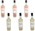 Michel Schneider Allure Rose & Weiss Wein Mix Paket ohne Alkohol - 6 Stk
