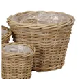Posiwio Pflanzkübel Pflanzkorb BASKET grau braun D32cm Rattankorb Kooboo Farmhouse Deko -