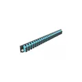 19" LWL Spleißbox Frontblende 24 Port SC Duplex aqua