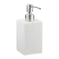 relaxdays Seifenspender 10031062_49 weiß Polyresin 300,0 ml, 1 St.