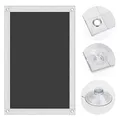 OBdeco Thermo Rollo 100% Verdunkelung Sonnenschutz Verdunkelungsrollo für Velux-Dachfenster Hitzeschutz ohne Bohren mit Saugnäpfen Schwarz 48x73cm für F04/204