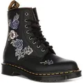 Dr Martens 1460 Vonda In Black Flower for Women – 7 UK - 41 EU - 9 US / Black Flower