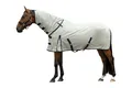 Fliegendecke -RAIN II- mit  abnehmbarem Halsteil & Bauchlatz 145 cm grey