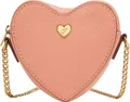 FOSSIL Umhängetasche Vday Heart Zip Ethereal Pink lachsfarben
