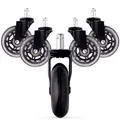 Bürostuhl Rollen 5x Hartbodenrollen Schreibtischstuhl 11mm x 22mm Stuhlrollen