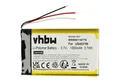 vhbw passend für Sony Walkman NWZ-ZX1 (1000 mAh, 3,7 V, Li-Polymer) Akku Akku Li-Polymer 1000 mAh (3,7 V), Leistungsfähiger Austausch-Akku für MP3-Player Musik-, Video- Player